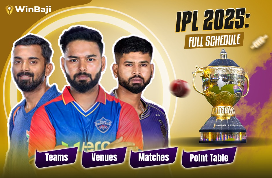 IPL 2025 Full Schedule, Teams, Venues, Matches, & Points Table