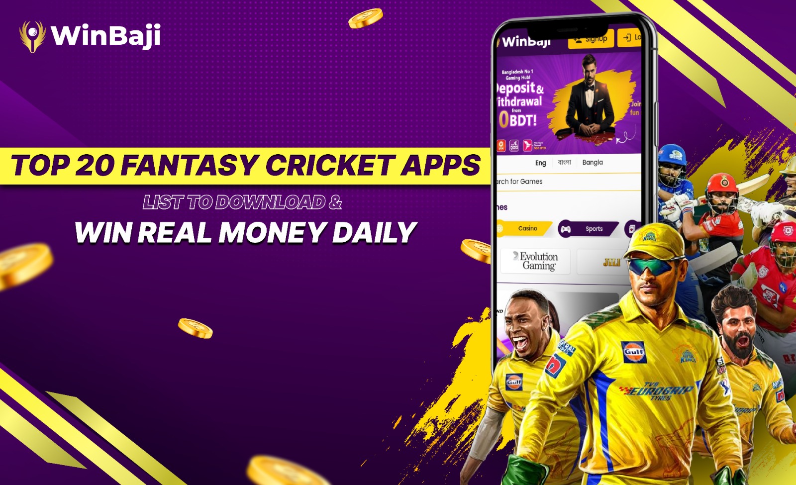 Top 20 Fantasy Cricket Apps List To Download & Win Real Money Daily