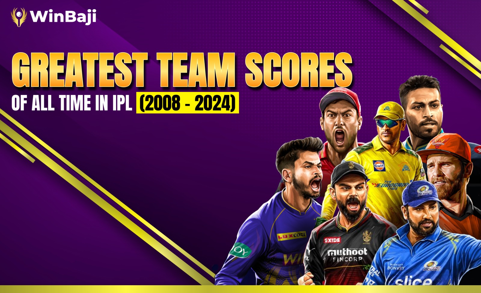 Greatest Team Scores of All Time in IPL (2008 – 2024)