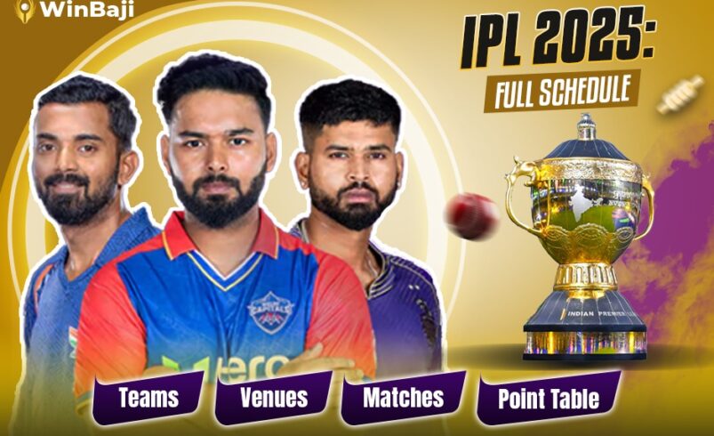 IPL 2025: Full Schedule, Teams, Venues, Matches, and Points Table