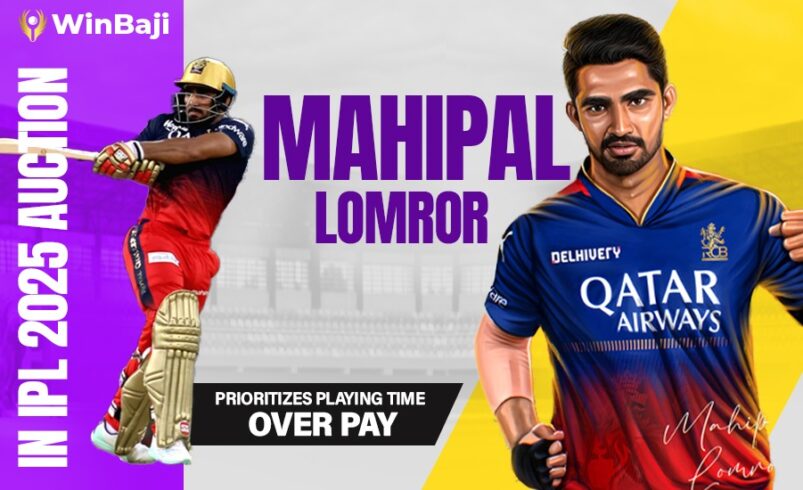 Mahipal Lomror Prioritizes Playing Time Over Pay in IPL 2025 Auction